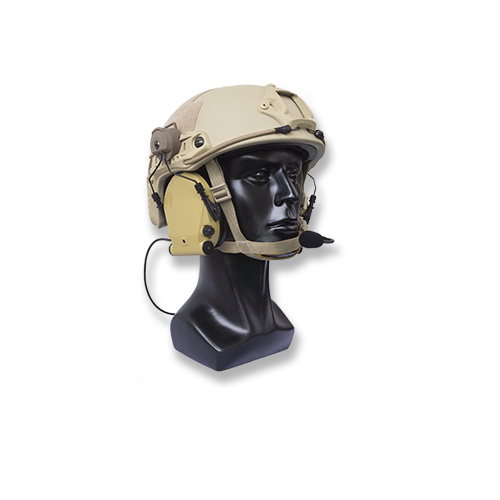 Hearing protection headset with FAST MOUNTING